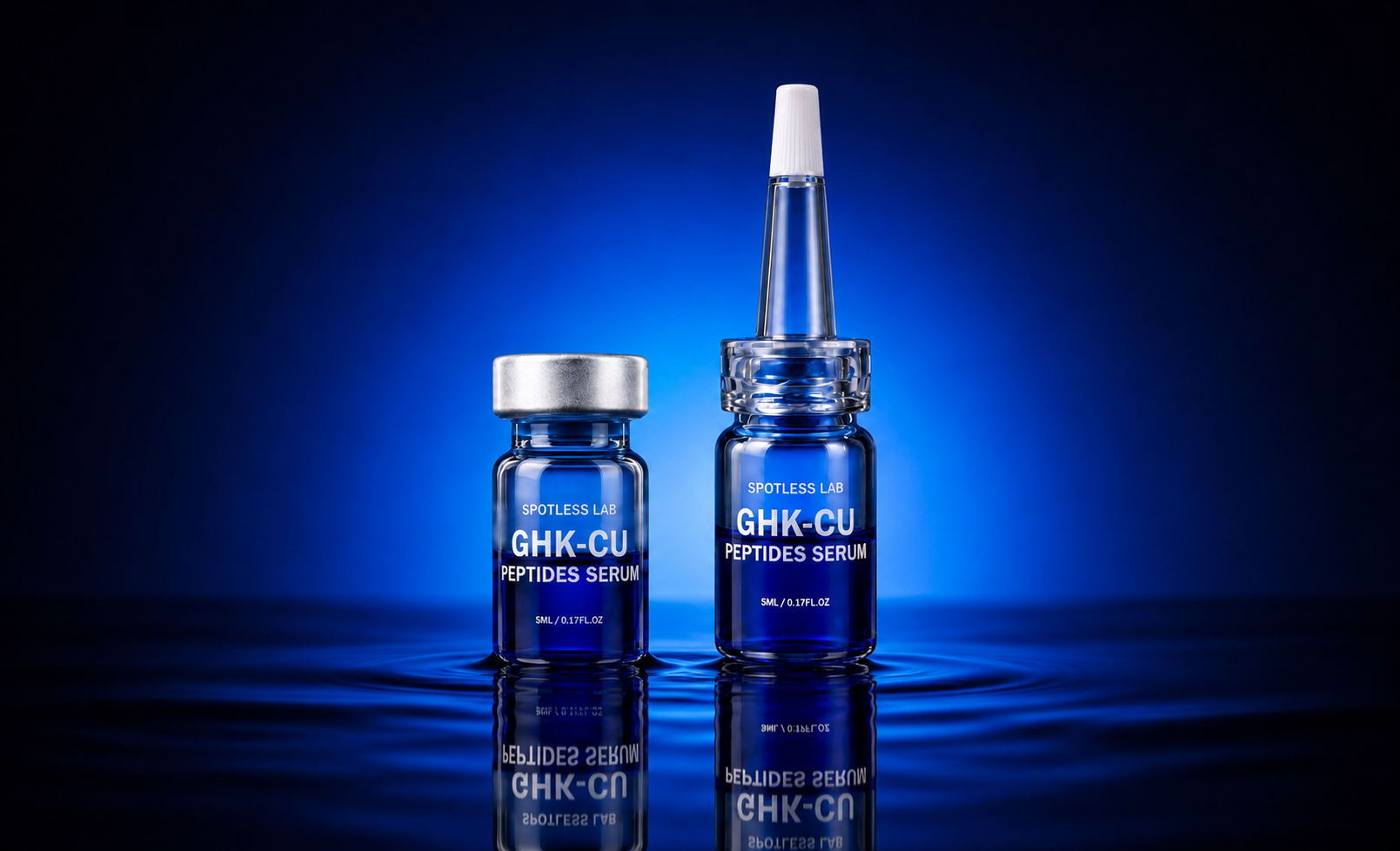 GHK-Cu Peptides Serum ampull med precisionsapplikator